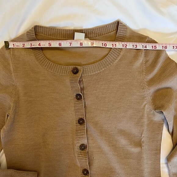 Banana Republic Extra Fine Merino Wool Blend Cardigan Sweater Size Small - Picture 6 of 9